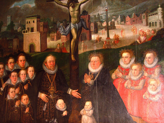 François II de Saxe-Lauenbourg avec sa famille dans la Marienkirche von Büchen